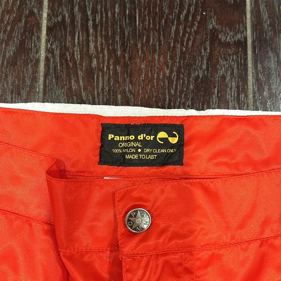 Panno d’or Original 100% Nylon Red Multi Pocket Parachute Pants size 38 - Picture 3 of 6